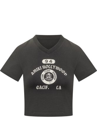 Amiri Black Graphic V Neck T-Shirt