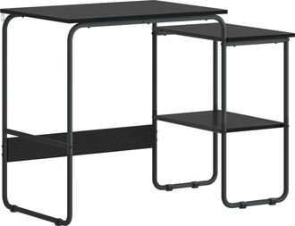 vidaXL Escritorio Con Almacenamiento Roble Negro 100 X 50 X 75 Cm Vidaxl