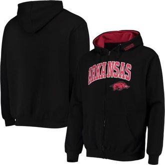 Colosseum Mens Colosseum Black Arkansas Razorbacks Arch & Logo 3.0 Full-Zip Hoodie at Nordstrom, Size Medium