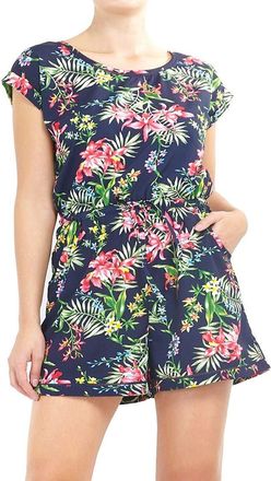 SS7 Womens Playsuit Shorts All in One Sizes 16 to 24 Navy Multi