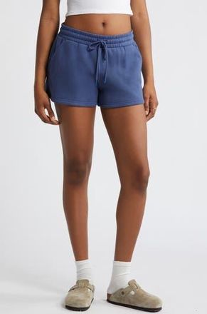 BP. Elastic Waist Fleece Shorts in Blue Indigo at Nordstrom Rack, Size Large