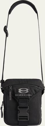 Balenciaga Mens Unity Nylon Crossbody Zip Pouch