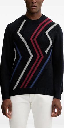 A|X Armani Exchange Maglione con motivo a zigzag - Nero