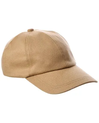 Brooks Brothers Leather-Trim Cashmere Baseball Cap