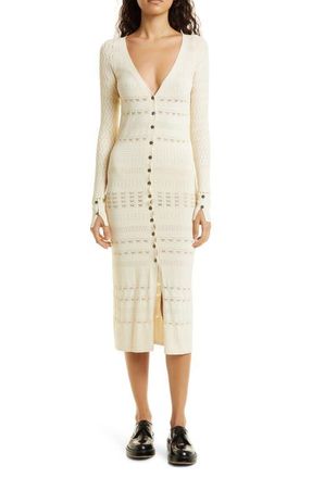 Cinq à Sept Brinley Cardigan in Alabaster at Nordstrom, Size X-Small