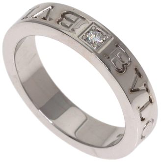Bulgari White Gold White Gold (18K) Band Ring (Pre-Owned)