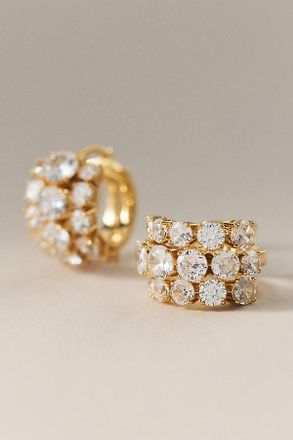 Nadri Tempo Triple Hoop Earrings