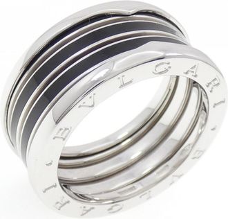 Bulgari White Gold White Gold (18K) Band Ring (Pre-Owned)