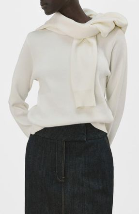 Mango Button Cuff Sweater in Ecru at Nordstrom, Size Xx-Small
