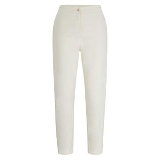 HUGO BOSS Dames/Dames Tolinda-D Elastische Taille Broek (Wit)