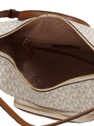Michael Kors MK Monogram Shoulder Bag - Beige