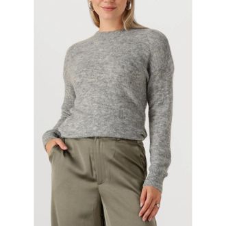 Moss Copenhagen Mschfestina Hope Pullover - Dames - Ronde hals truien - Grijs - M/L - Wol - Truien & Vesten