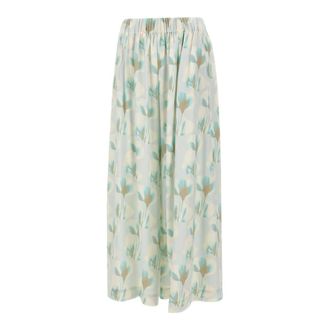 HUGO BOSS Floral Trousers - female - Hugo - Wide Trousers - Multicolor - 2XL - Trousers