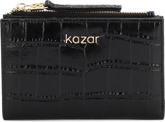 Kazar Embossed Leather Wallet - Dames - Portefeuilles - Zwart - ONE Size - Leer - Accessoires