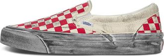 Vans Vault OG Classic SlipOn LX Stressed Red Checkerboard VN0A32QN9Y1