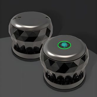 Infinite Cerraduras Inteligentes Para Manijas De Puertas Con Tres Funciones (app/tuya/huella Digital/llave) - Aleaci&oacute;n De Aluminio Negro - (50 Usuarios, 2 Llav