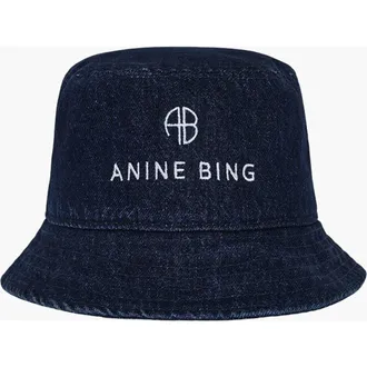 Anine Bing Nicks Bucket Hat in Ink Blue at Nordstrom