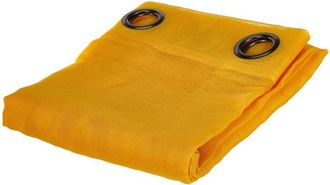 HOME MAISON Homemaison - Lovely Casa R61697001VL Tenda trasparente, in poliestere, 135 x 260 cm, Giallo