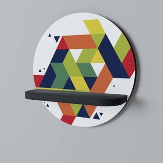 OEM Estante Redondo Negro Future Sign