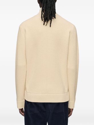 Maison Margiela Ribbed Wool Cardigan - Cream