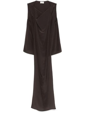 P.A.R.O.S.H. silk blouse - Brown