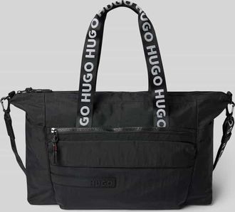 HUGO BOSS Weekender mit Label-Badge Modell Colyns_Holdall in BLACK, Größe 1
