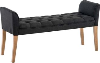 Clp Clp - Chaise Longue Cleopatra Tapizado En Tela Gris Oscuro Antiguo Claro