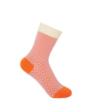 Peper Harow Zigzag Womens Socks - Pink