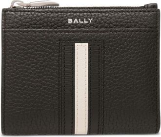 Bally logo-stamp leather wallet - men - Calf Leather - One Size - Black