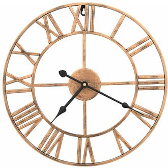 vidaXL Reloj De Pared De Metal Dorado 40 Cm Vidaxl