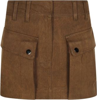 Andamane Korte Mini Rok - Dames - Korte rokken - Bruin - L - Rokken
