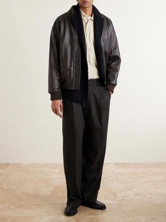 Officine G&eacute;n&eacute;rale Maxwell Double-Breasted Wool Suit Jacket