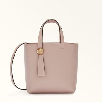 Furla Sfera Portatelefono Verticale M Corolla Rosa Pelle Di Vitello Granata Donna