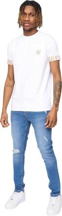 Siksilk Roke skinny jeans voor heren (Gewassen blauw)