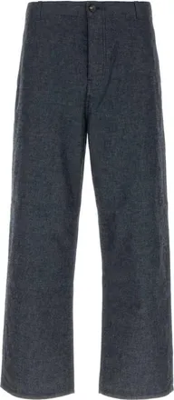 Prada Blue Flat Front Trousers