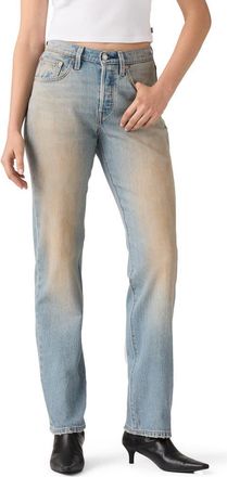 Levi's 501 Curve High Waist Straight Leg Jeans in Off Roading Stf Str at Nordstrom, Size 29 30