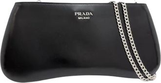 Prada Pre-owned Vintage Schoudertas - Dames - Vintage Schoudertas - Zwart - ONE Size - Leer - Vintage