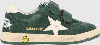 Golden Goose Sneakers Ball Star da bambino in pelle e suede effetto used