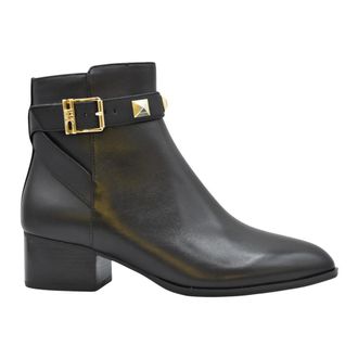 Michael Kors Schoenen, Dames, Zwart, 36 EU, Leer, Britton Ankle Boot