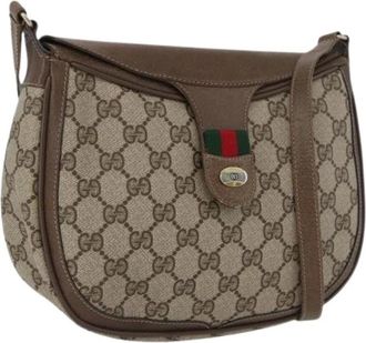 Gucci Pre-owned Cross Body Bags, female, Beige, Size: ONE SIZE Pre-owned Plastic Cross Body Bag