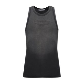 Acne Studios Canotta smanicata con effetto vintage - - Tops - Uomo - Nero - S/M