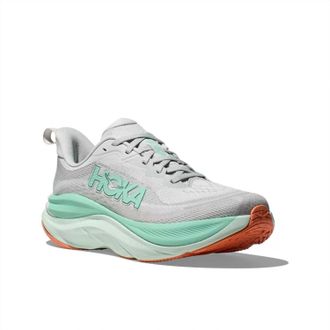 Hoka One One Womens Skyflow Running Shoes In Cosmic Grey / Seafoam