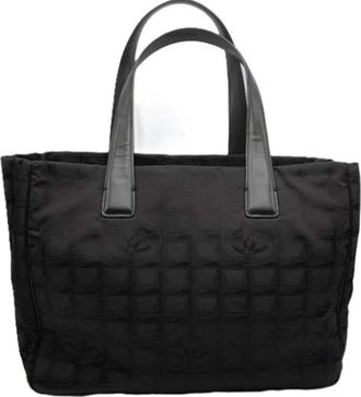 Chanel Pre-owned Canvas totes - Dames - Vintage Shopper - Zwart - ONE Size - Leer - Vintage