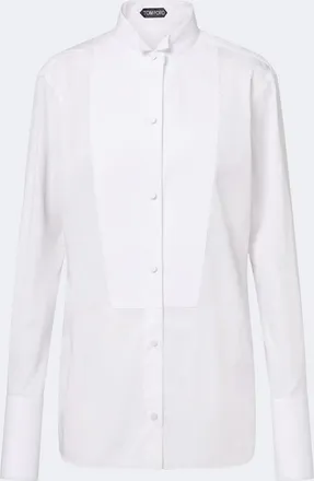 Tom Ford Cotton twill tuxedo shirt