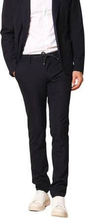 Mason's Broeken, Heren, Blauw, M, Nylon, Slim Fit Jersey Chino Broek