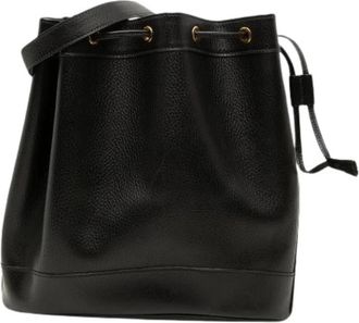 Herm&egrave;s Pre-owned Market GM Bucket Bag - Dames - Vintage Tas - Zwart - ONE Size - Leer - Vintage