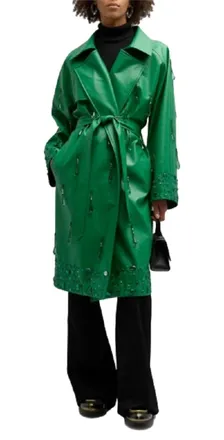 In The Mood For Love Cigar Coat In Amazon Green
