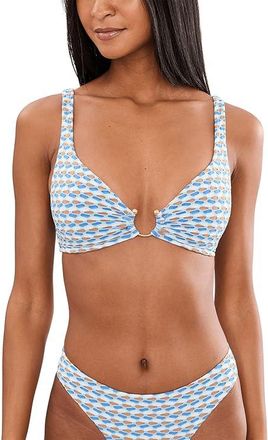 Seafolly Mala Ring Front Tank Top Womens Swimwear Powder Blue : AUS 18 (US Womens 14), Elastane/Nylon
