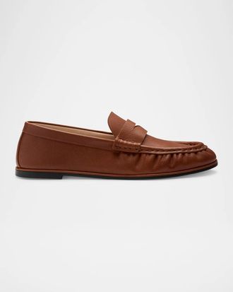 Stuart Weitzman Spencer Leather Penny Loafers