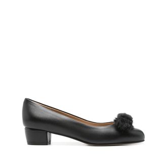 Ferragamo Vara Block Heel Pumps